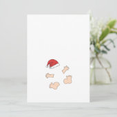 Cartes Pour Fêtes Annuelles Noël Grossesse petite Père Noël Maman sera (Debout devant)
