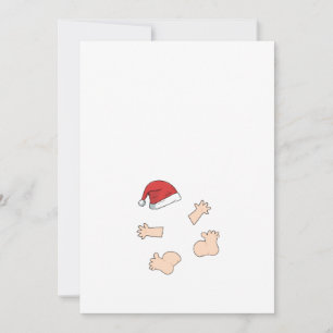 Cartes Pour Fêtes Annuelles Noël Grossesse petite Père Noël Maman sera
