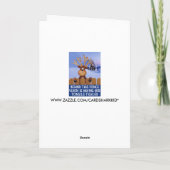 Cartes Pour Fêtes Annuelles Noël grossier de renne (Dos)