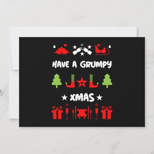 Cartes Pour Fêtes Annuelles Noël grumpy (Devant)