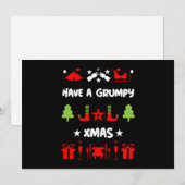 Cartes Pour Fêtes Annuelles Noël grumpy (Devant / Derrière)