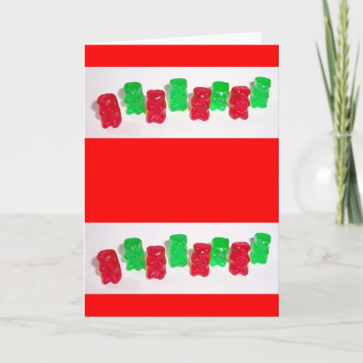 Cartes Pour Fêtes Annuelles Noël Gummy (Devant)
