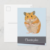 Cartes Pour Fêtes Annuelles Noël Hammy (Devant / Derrière)