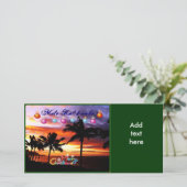 Cartes Pour Fêtes Annuelles Noël hawaïen (Debout devant)