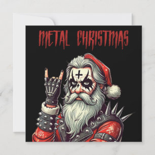 Cartes Pour Fêtes Annuelles Noël Heavy Metal