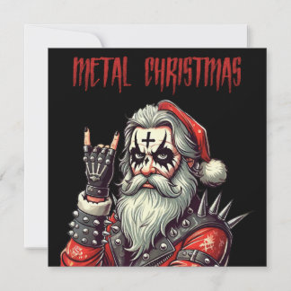 Cartes Pour Fêtes Annuelles Noël Heavy Metal