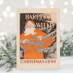 Cartes Pour Fêtes Annuelles Noël hebdomadaire vintage Harper's 1894<br><div class="desc">Harper’s Weekly,  Noël 1894 (1894) | Edward Penfield (American,  1866 - 1925) Utilisez les outils de conception pour ajouter du texte personnalisé ou personnaliser l'image.</div>