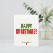 Cartes Pour Fêtes Annuelles Noël heureux - maintenant où sont mes présents (Debout devant)