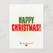 Cartes Pour Fêtes Annuelles Noël heureux - maintenant où sont mes présents (Devant)