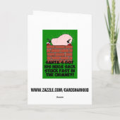 Cartes Pour Fêtes Annuelles Noël hilarant (Dos)