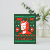 Cartes Pour Fêtes Annuelles Noël Hillary - Ne cessez pas de croire - (Debout devant)