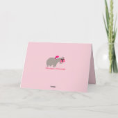 Cartes Pour Fêtes Annuelles Noël hippo rose (Dos)