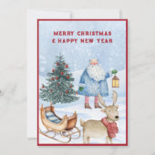 Cartes Pour Fêtes Annuelles Noël hiver (Devant)