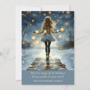 Cartes Pour Fêtes Annuelles Noël hivernal enchanté