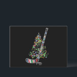 Cartes Pour Fêtes Annuelles Noël Hockey Sports Bal Santa Hat Noël<br><div class="desc">Noël Hockey Sports Bal Santa Hat Noël</div>