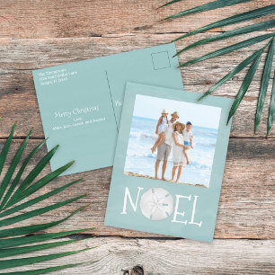 Cartes Pour Fêtes Annuelles Noël Holiday Noel Photo Simple Beach Budget