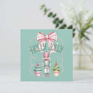 Cartes Pour Fêtes Annuelles Noël Holly Jolly Casse-Noisette Coquette Prépa