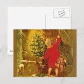 Cartes Pour Fêtes Annuelles Noël hongrois de 1896 (Devant / Derrière)