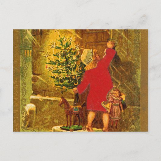 Cartes Pour Fêtes Annuelles Noël hongrois de 1896 (Devant)