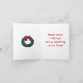 Cartes Pour Fêtes Annuelles Noël Husky (Intérieur)