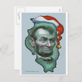 Cartes Pour Fêtes Annuelles Noël Illinois (Devant / Derrière)