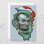 Cartes Pour Fêtes Annuelles Noël Illinois (Devant / Derrière)