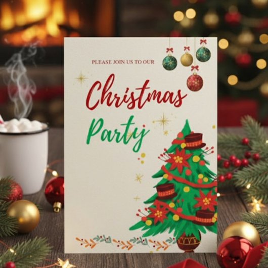 Cartes Pour Fêtes Annuelles Noël Illustratif Mignon Éditable