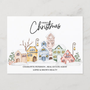 Cartes Pour Fêtes Annuelles Noël immobilier