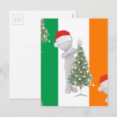 Cartes Pour Fêtes Annuelles noël irlandais (Devant / Derrière)