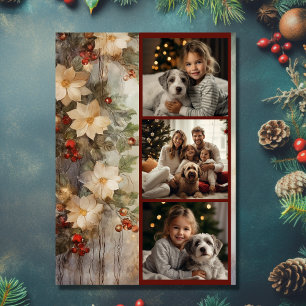 Cartes Pour Fêtes Annuelles Noël Irlandais Bénédiction 3 Photo Fleurs d'hiver