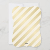 Cartes Pour Fêtes Annuelles Noël Joie Parties scintillant d'or Floral Wreath D (Dos)