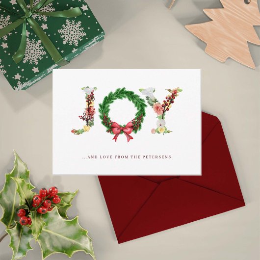 Cartes Pour Fêtes Annuelles Noël joie simple