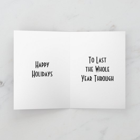 CARTES POUR FÊTES ANNUELLES NOËL JOY À DERNIER TOUTE L'ANNÉE (Intérieur)