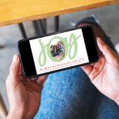 Cartes Pour Fêtes Annuelles Noël Joy Typografy Simple Whimsical