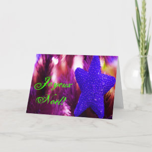 Cartes Pour Fêtes Annuelles Noël Joyeux Noel Purple Étoile de Noël I