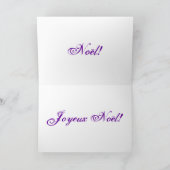 Cartes Pour Fêtes Annuelles Noël Joyeux Noel Purple Noël Star II (Intérieur)