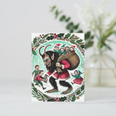 Cartes Pour Fêtes Annuelles Noël Krampus (Debout devant)