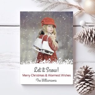 Cartes Pour Fêtes Annuelles Noël, la neige et les vacances