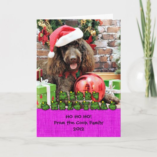 Cartes Pour Fêtes Annuelles Noël - LabraDoodle - Harley (Devant)