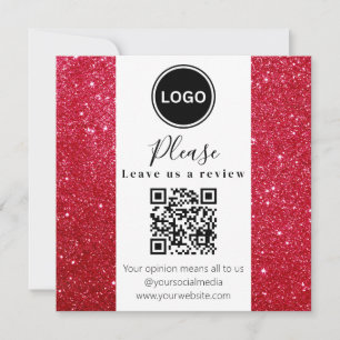 Cartes Pour Fêtes Annuelles Noël Laissez-nous un avis avec QR code