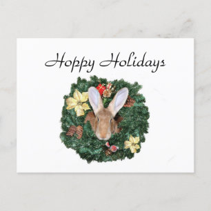 Cartes Pour Fêtes Annuelles Noël lapin