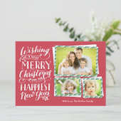 Cartes Pour Fêtes Annuelles Noël lettres (Debout devant)