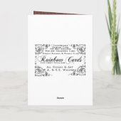 Cartes Pour Fêtes Annuelles Noël Lonely Snowman (Dos)