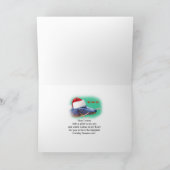 Cartes Pour Fêtes Annuelles Noël, Louisiane, Alligator avec Santa Hat (Intérieur)