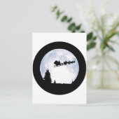 Cartes Pour Fêtes Annuelles Noël Lune (Debout devant)