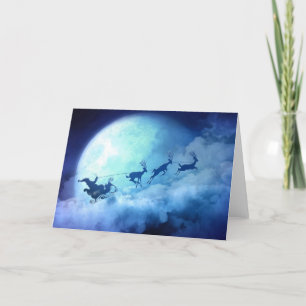 Cartes Pour Fêtes Annuelles Noël Lune