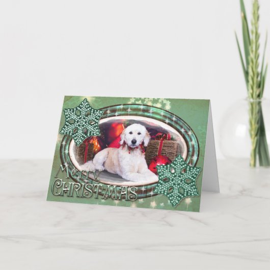 Cartes Pour Fêtes Annuelles Noël - Maggie - GoldenDoodle (Devant)