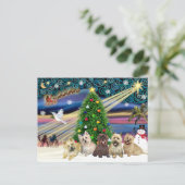 Cartes Pour Fêtes Annuelles Noël Magic Cairn Terriers (Cinq) (Debout devant)