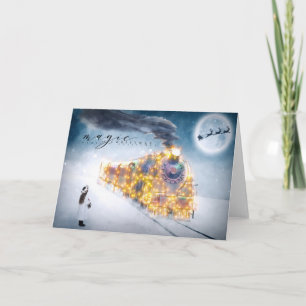 Cartes Pour Fêtes Annuelles Noël - Magie de Noël - Train