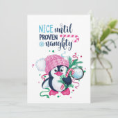 Cartes Pour Fêtes Annuelles Noël manchot (Debout devant)
